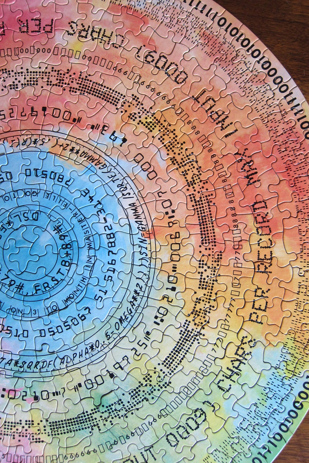 Computer Talk Circular Jigsaw Puzzle Springbok 1965