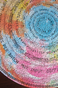 Computer Talk Circular Jigsaw Puzzle Springbok 1965 1