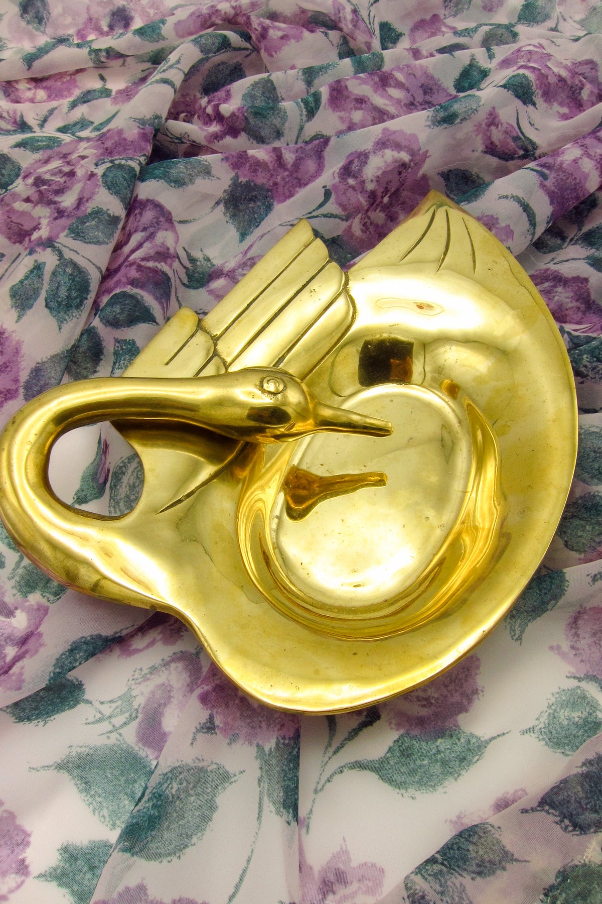 Brass Swan Dish by Dolbi Cashier