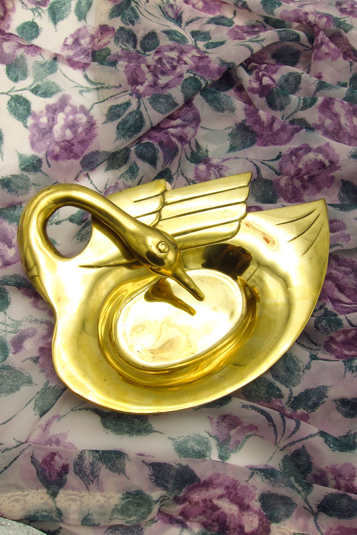 Brass Swan Dish by Dolbi Cashier