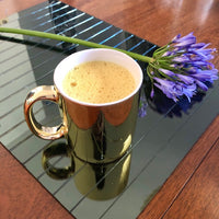 Vintage 22K Gold-Plated Ceramic Mug