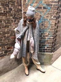 Vintage Wool Foxtail Coat