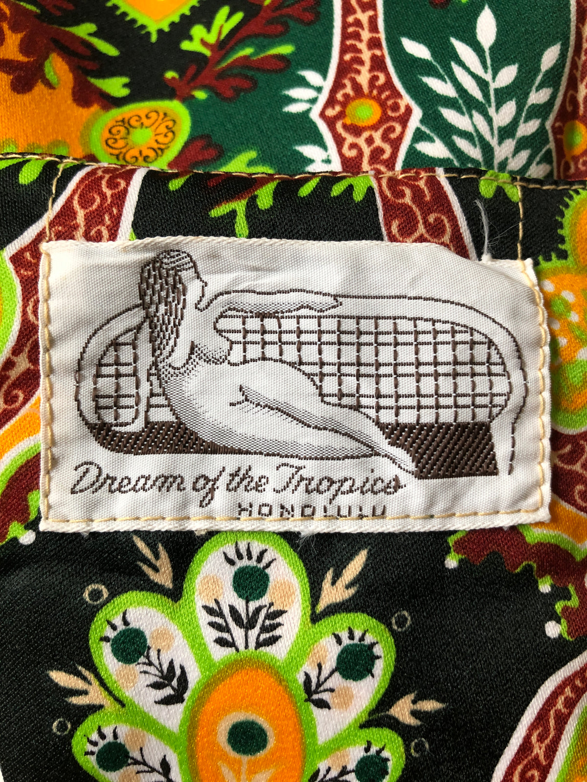 Vintage Psychedelic Maxi Dress