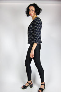 Vintage Polka Dot Blouse / Blazer