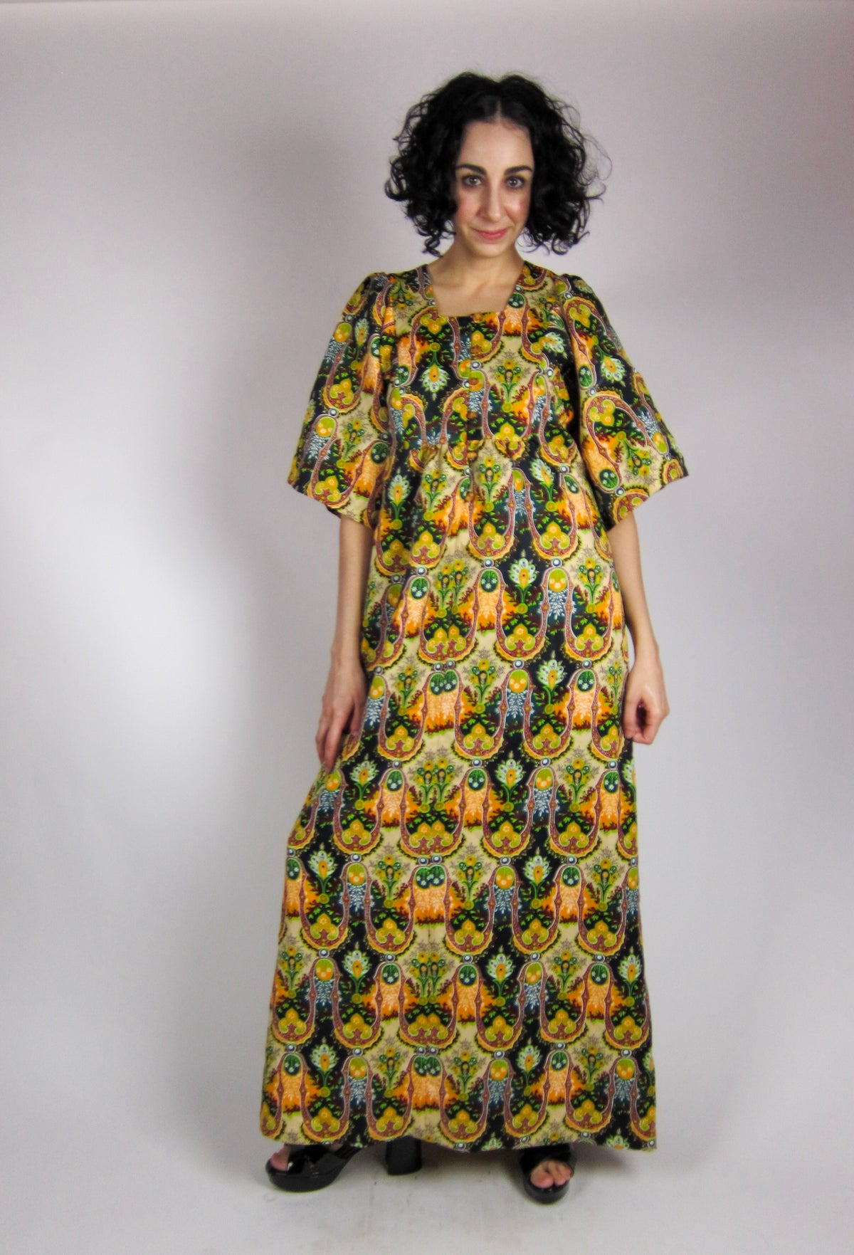 Vintage Psychedelic Maxi Dress
