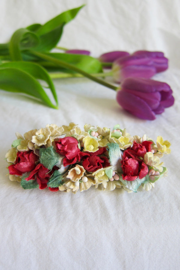 Vintage Floral Barrette