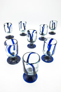 Mouth-Blown Art Glass Stemware