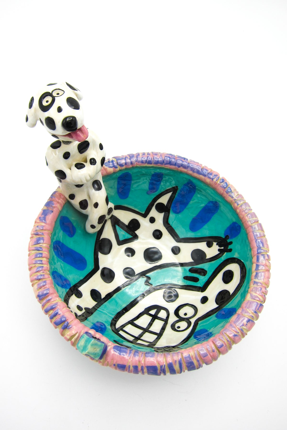 Vintage 90s Postmodern Ceramic Bowl