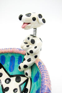 Vintage 90s Postmodern Ceramic Bowl