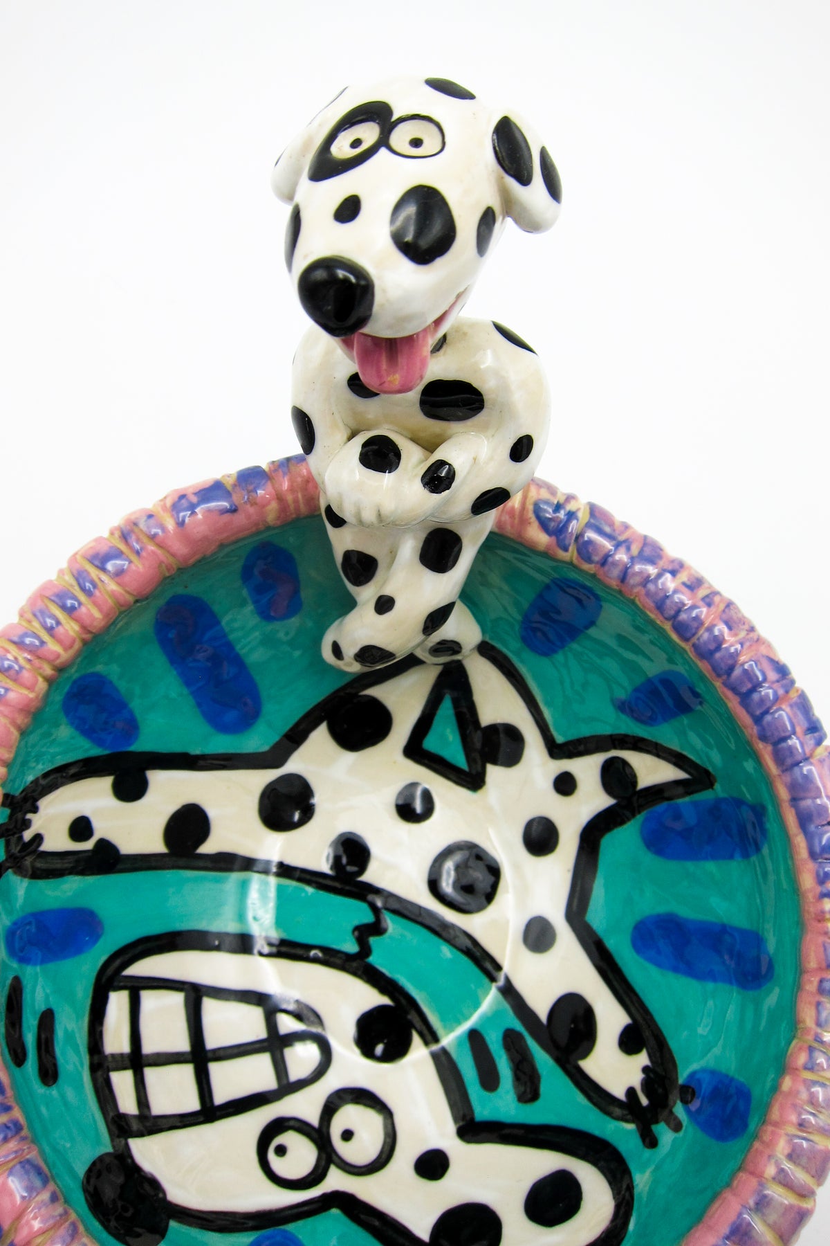 Vintage 90s Postmodern Ceramic Bowl