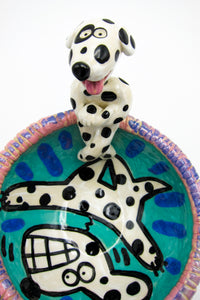 Vintage 90s Postmodern Ceramic Bowl