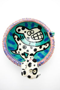 Vintage 90s Postmodern Ceramic Bowl