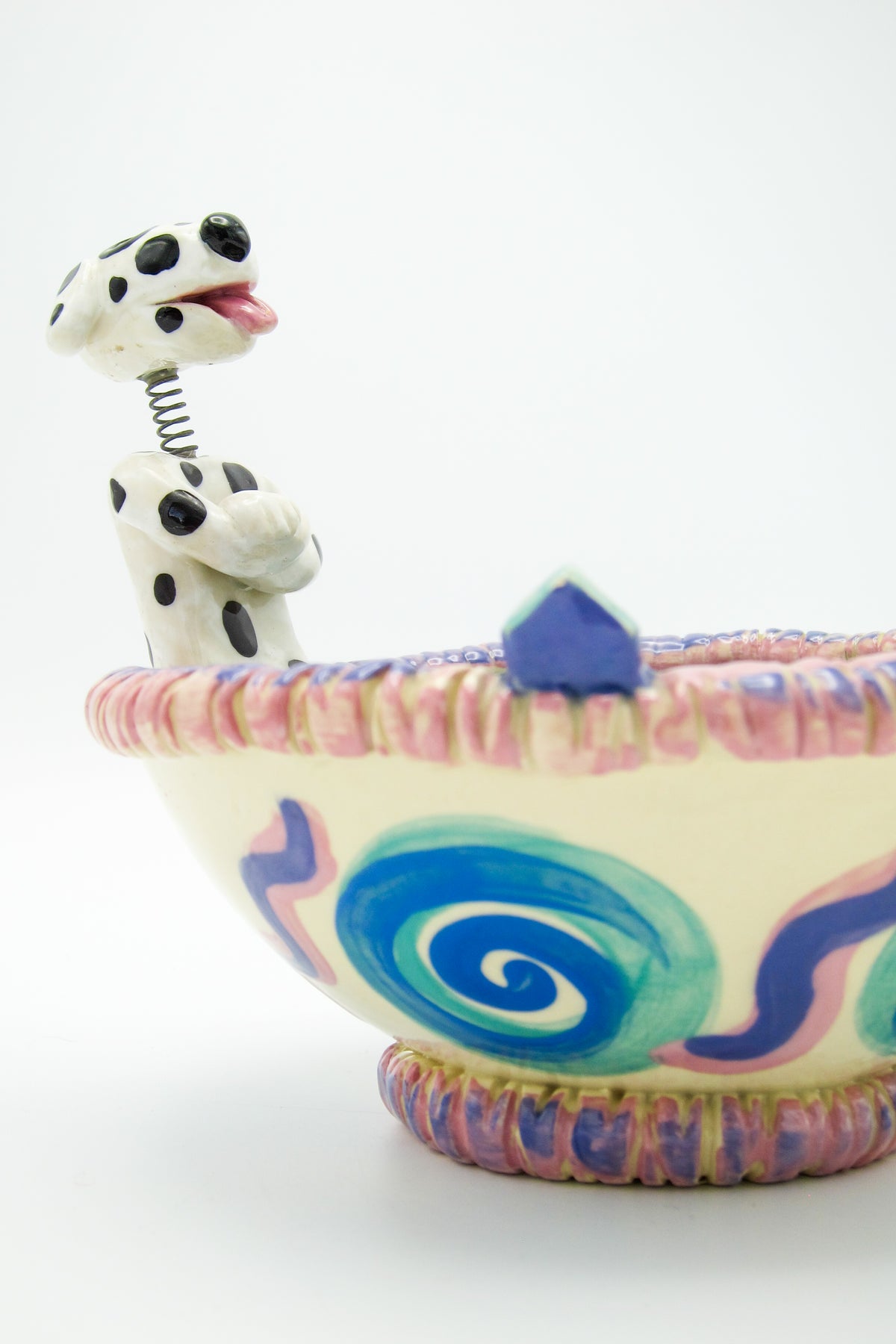 Vintage 90s Postmodern Ceramic Bowl