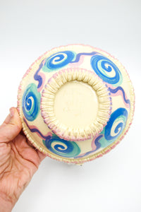 Vintage 90s Postmodern Ceramic Bowl