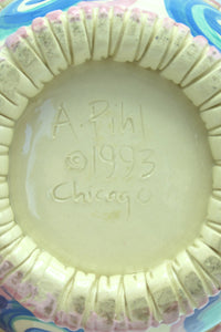 Vintage 90s Postmodern Ceramic Bowl