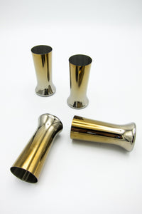 Vintage Silvered Glass Shot Glasses