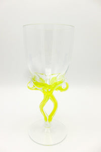 Jozefina Krosno wine glasses art glass