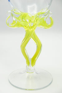 Jozefina Krosno wine glasses art glass