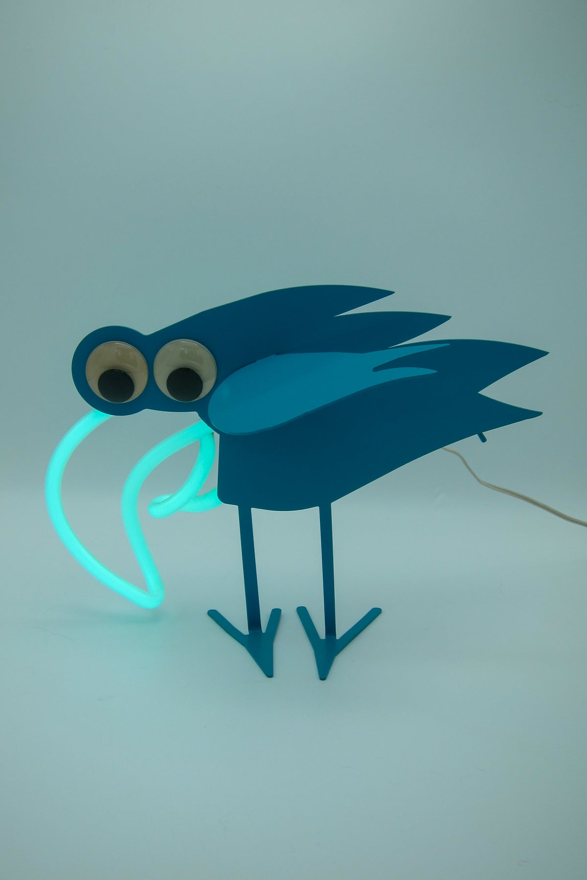 Postmodern Neon Bird Light / Sculpture