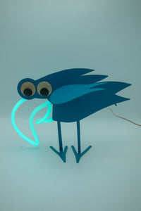 Postmodern Neon Bird Light / Sculpture