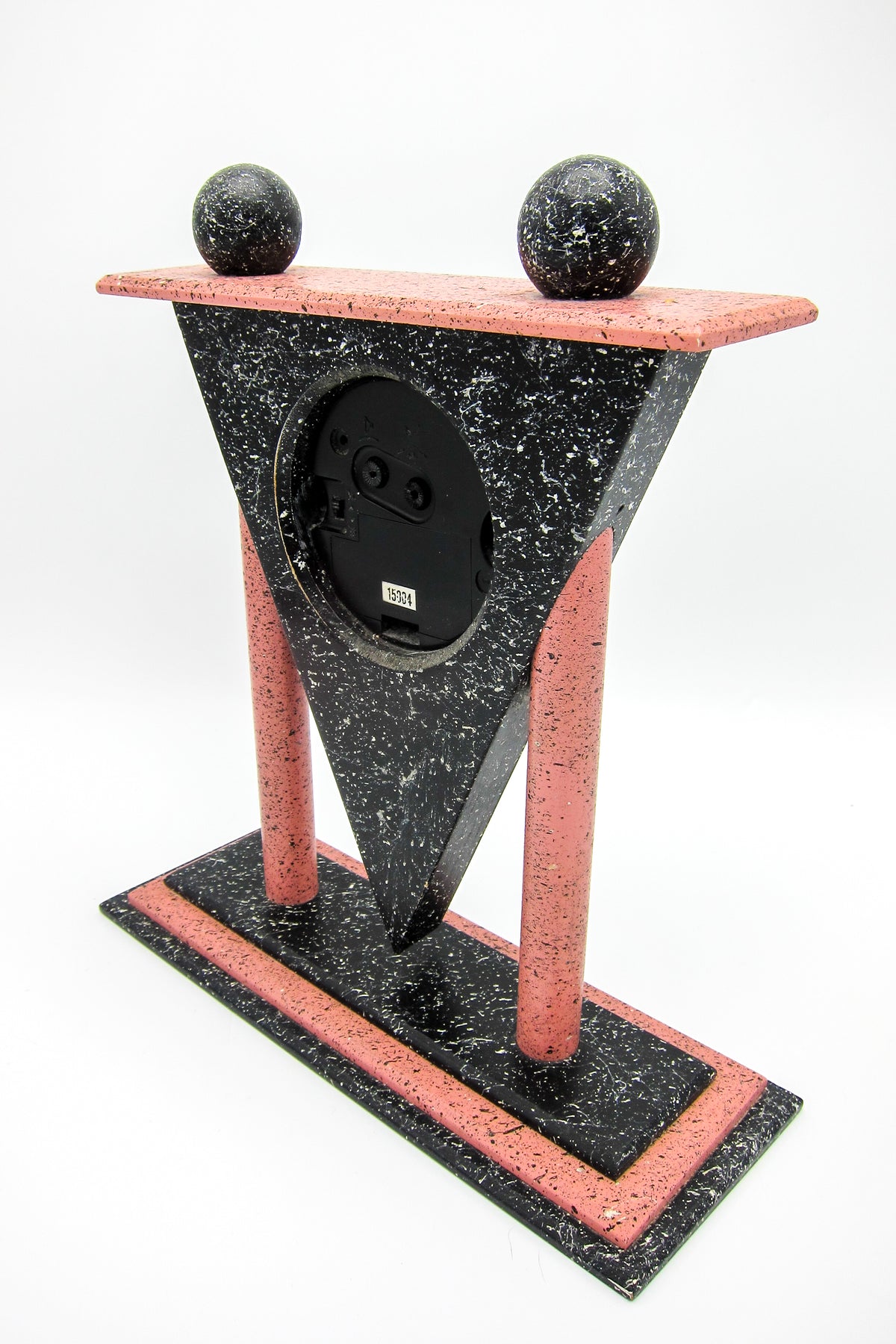 Vintage 90s Postmodern Speckled Clock