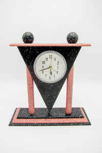 Vintage 90s Postmodern Speckled Clock