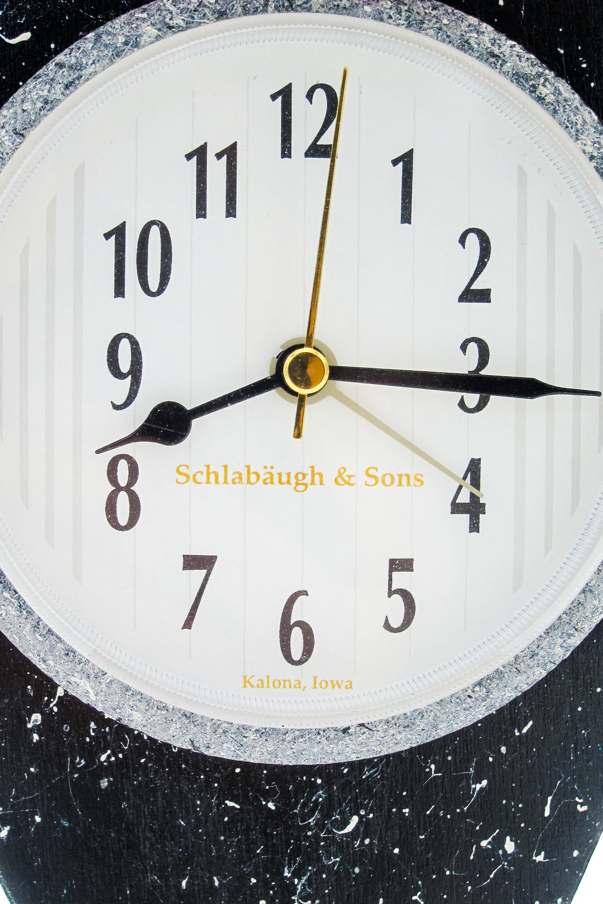 Vintage 90s Postmodern Speckled Clock