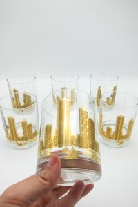 Marshall Field's Chicago Skyline Glasses