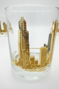Marshall Field's Chicago Skyline Glasses