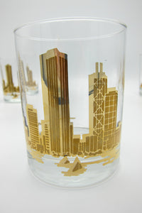 Marshall Field's Chicago Skyline Glasses
