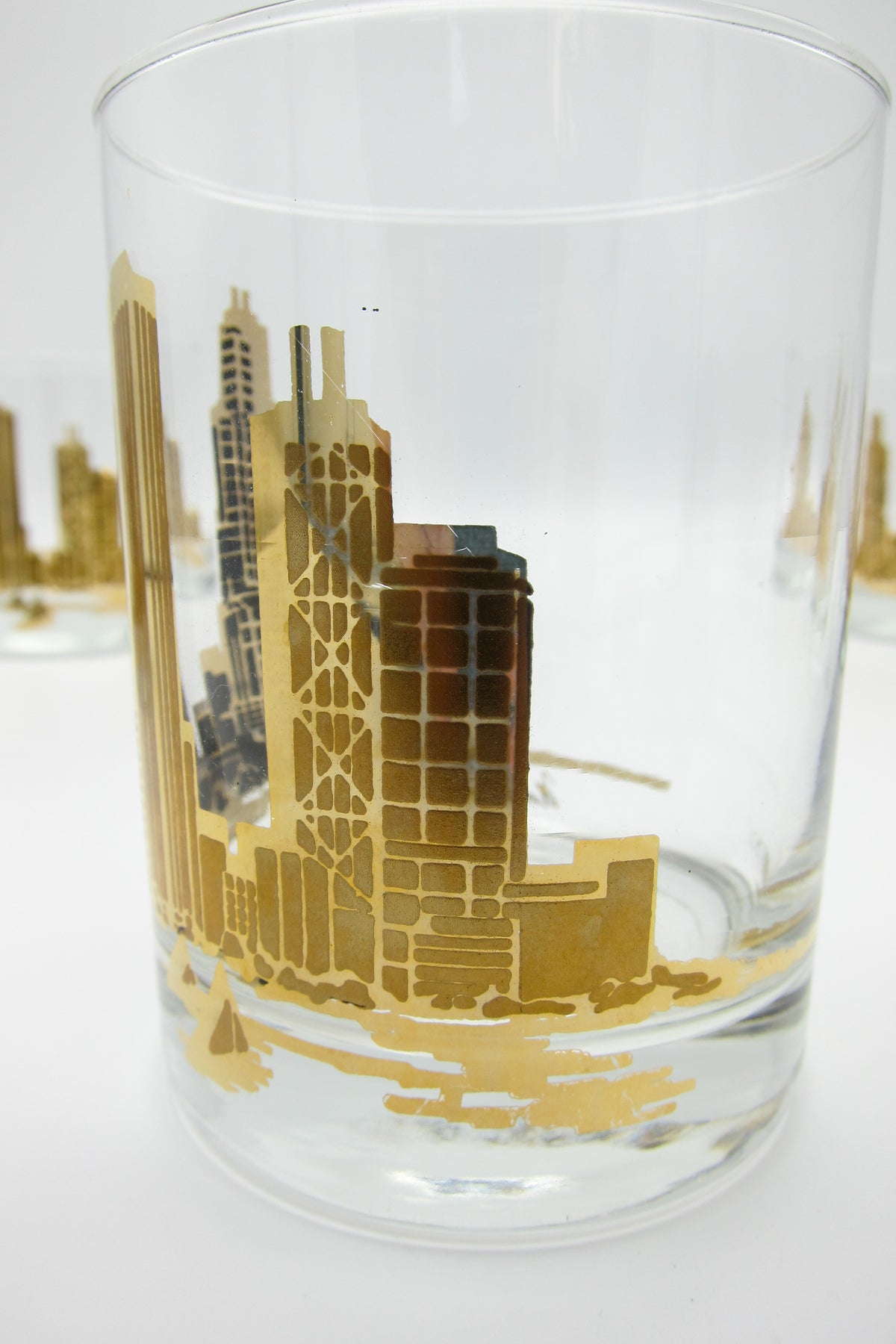Marshall Field's Chicago Skyline Glasses
