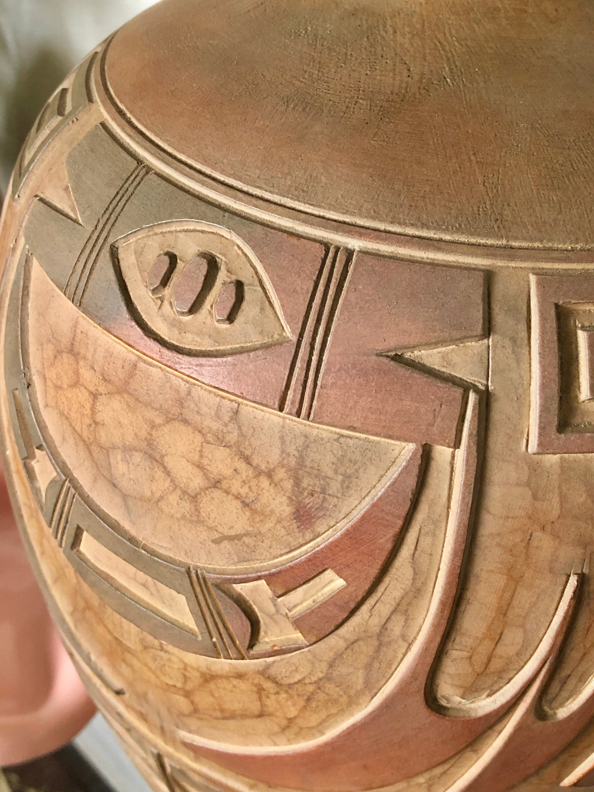 Vintage 80s plaster lamp Casual Lamps of California