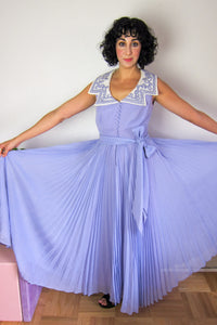 Lilac Pleated Jack Bryan Dress