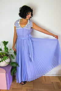 Lilac Pleated Jack Bryan Dress