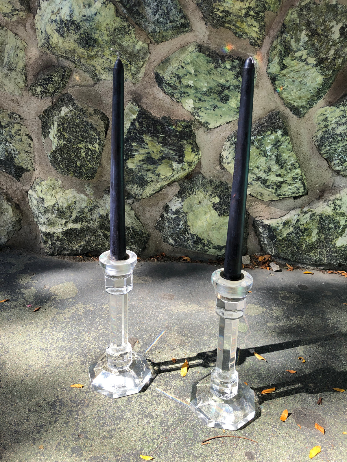 Vintage Lucite Candle Holders