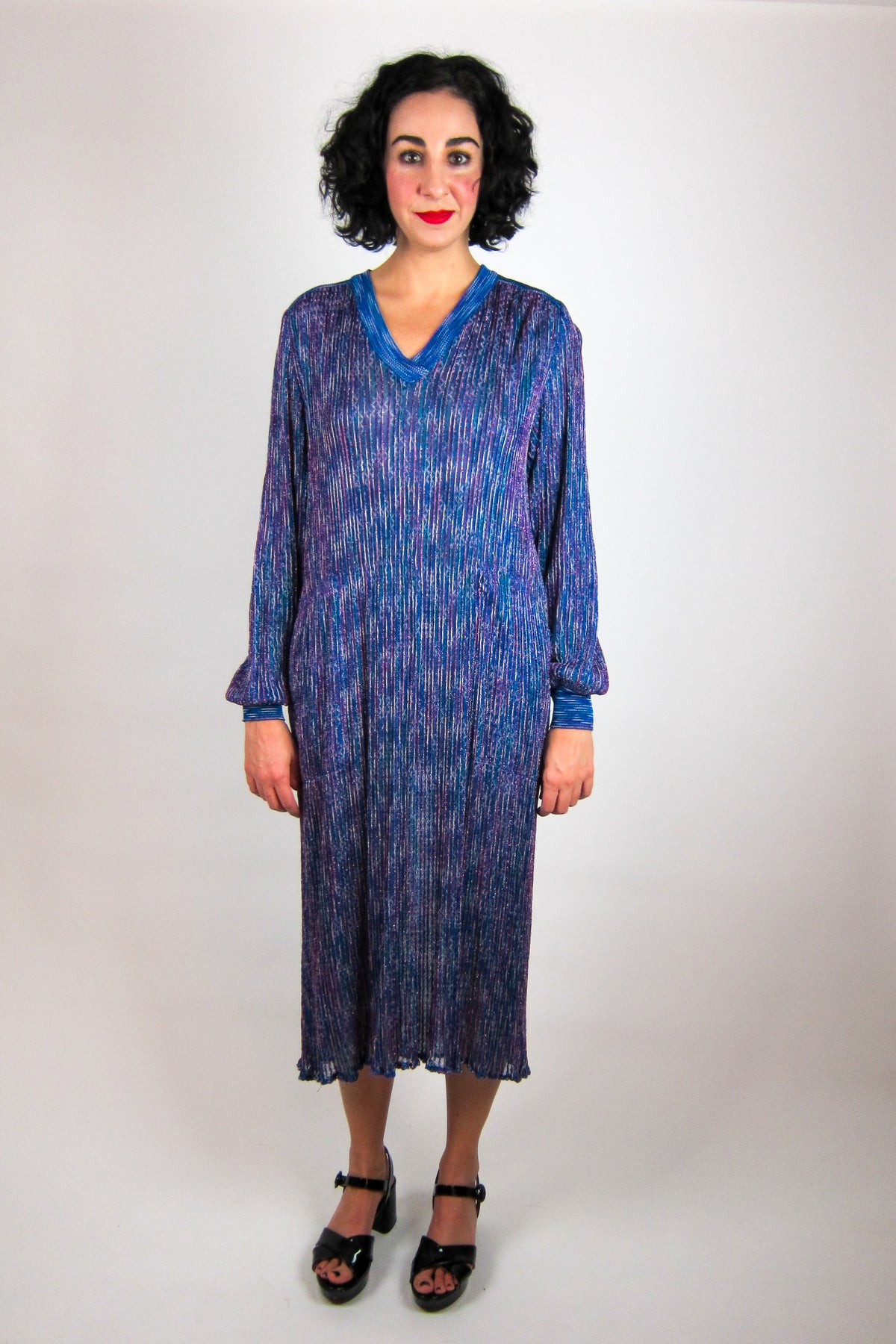 Vintage Missoni Metallic Knit Dress