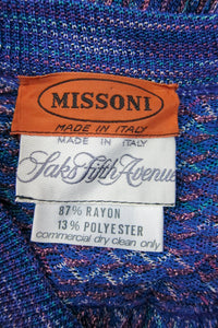 Vintage Missoni Metallic Knit Dress