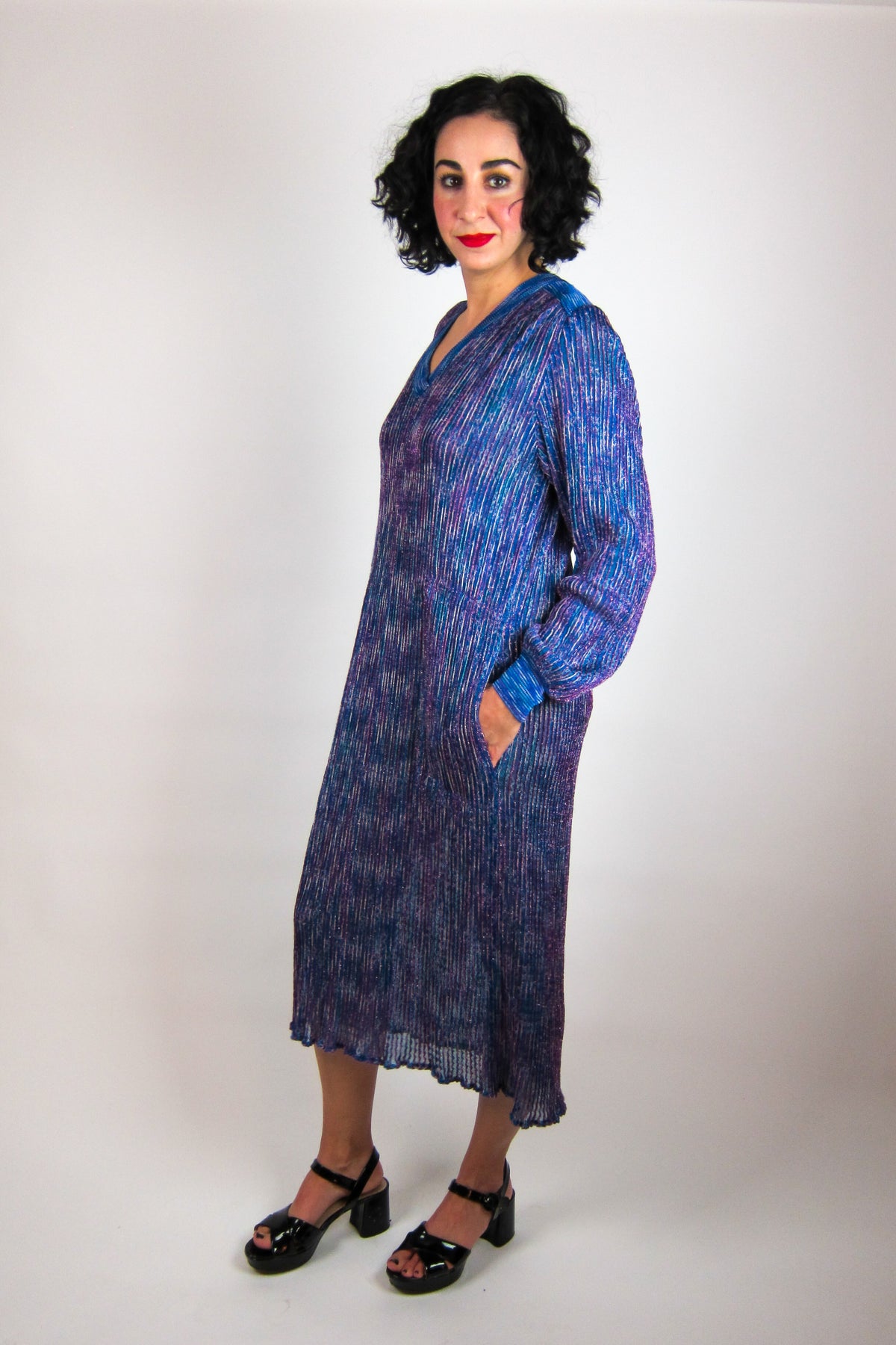 Vintage Missoni Metallic Knit Dress