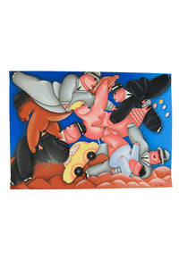 vintage Personajes postmodern screen print by Noe Katz