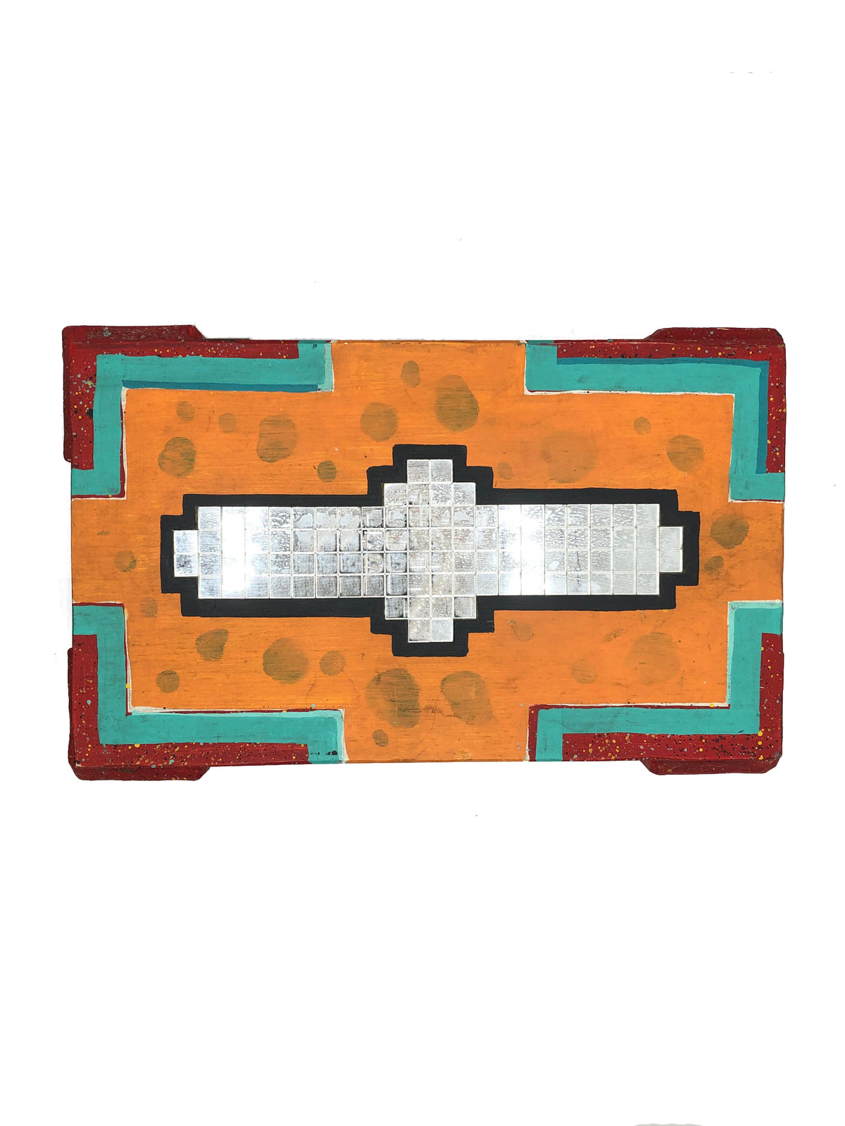 Rare Vintage Memphis Style Hand-Painted Box