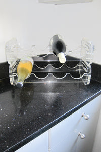 Vintage Stacking Lucite Bottle/Wine Racks