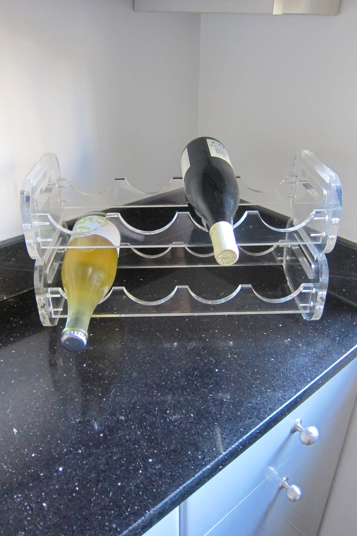 Vintage Stacking Lucite Bottle/Wine Racks