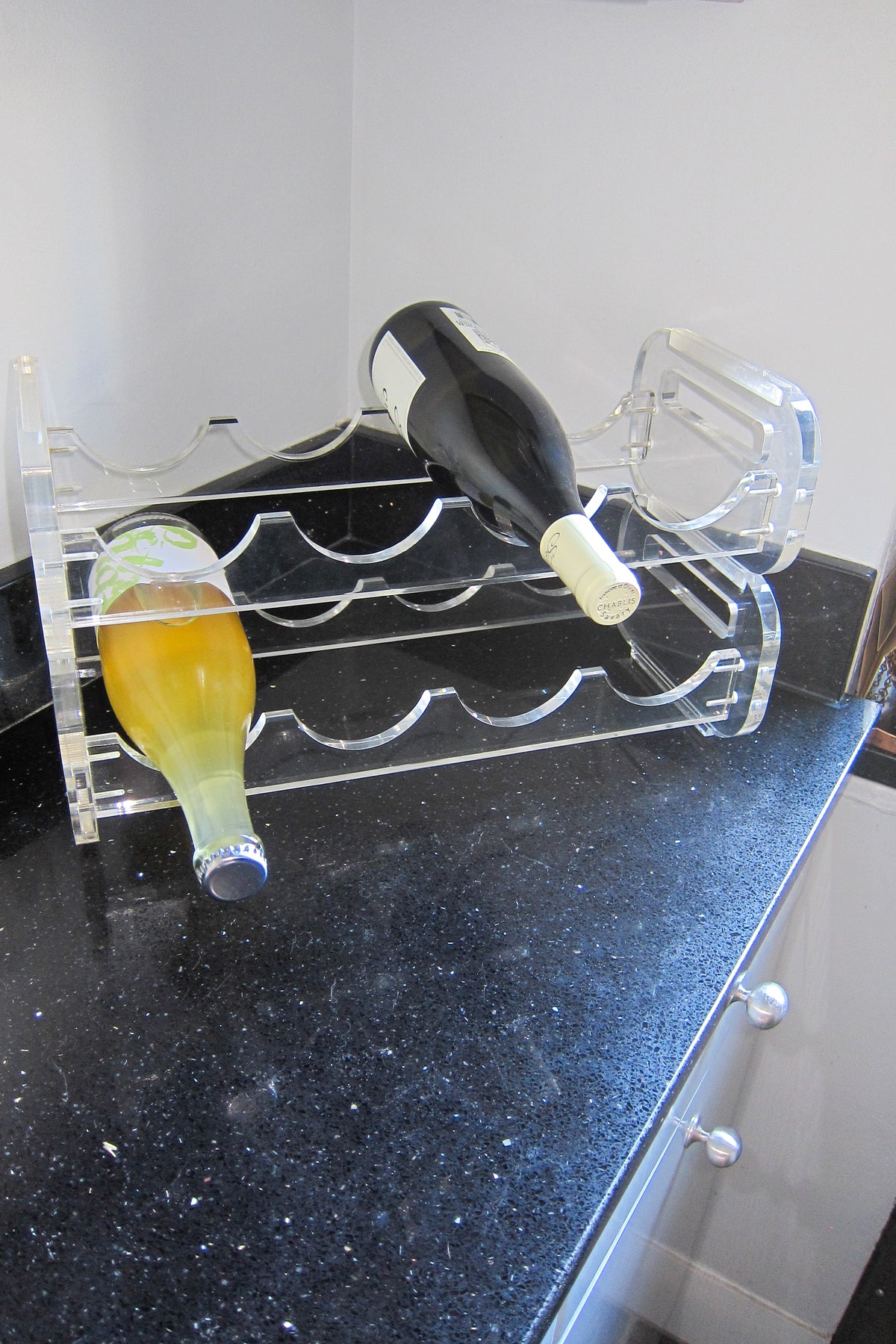 Vintage Stacking Lucite Bottle/Wine Racks