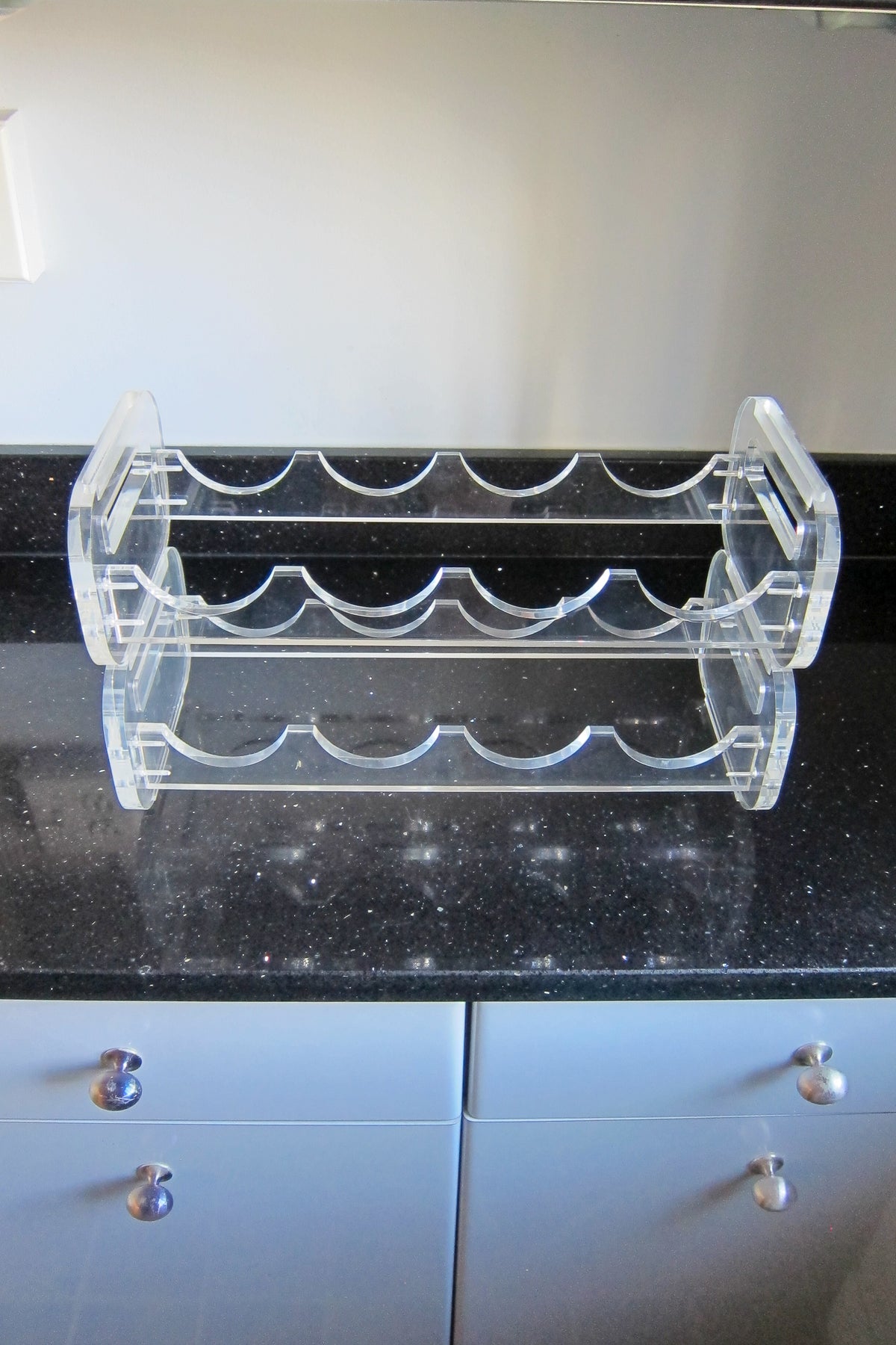 Vintage Stacking Lucite Bottle/Wine Racks