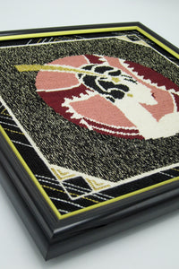 Art Deco Style Framed Needlepoint