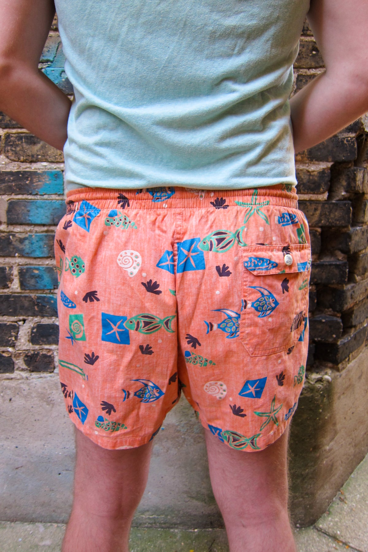 Vintage 80s Reyn Spooner Swim Trunks