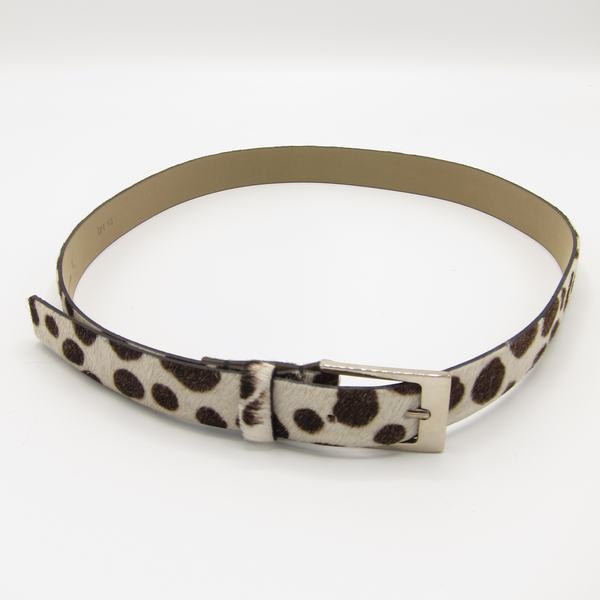 vintage fur animal print belt