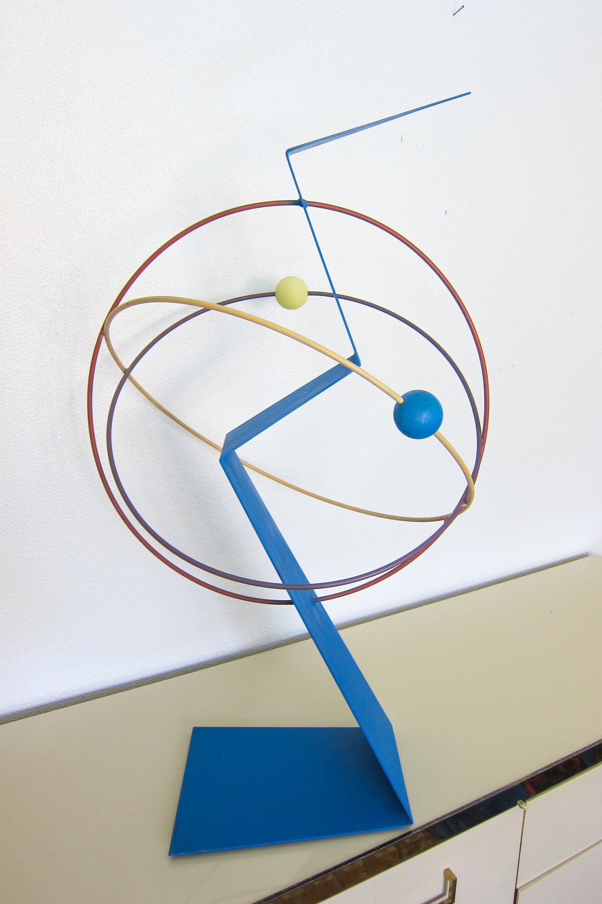 Rare Memphis Style Curtis Jere Sculpture