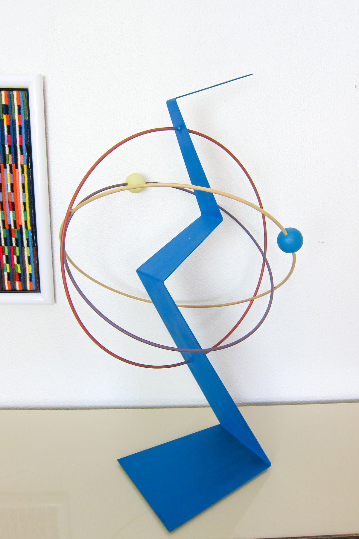 Rare Memphis Style Curtis Jere Sculpture