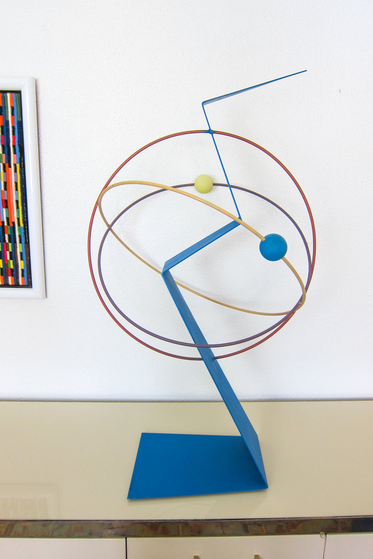 Rare Memphis Style Curtis Jere Sculpture